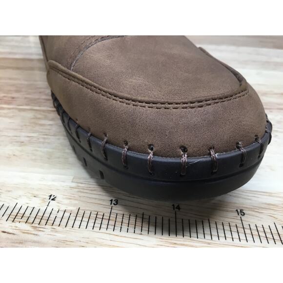 Easy Street Poe Women's 9.5 Brown Leather Slip-On Comfort Ballet Flats Casual - Picture 10 of 10